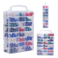 KISLANE Dice Storage Case for DnD Dice with Removable Dividers Holding up to 830 Dices, Dice Case for DnD Dice with Handle Great for Dice Collectors or RPG D&D Games (Tranparent)