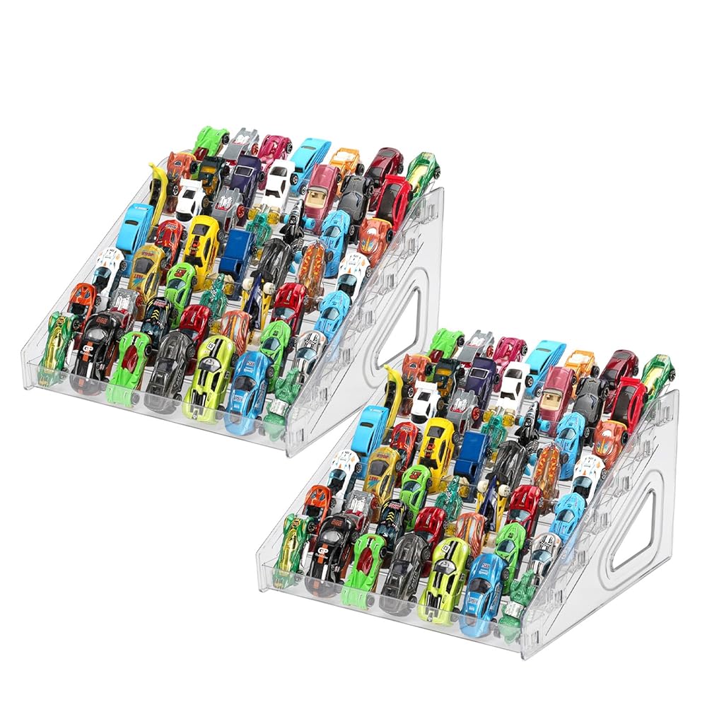KISLANE 7-Tier Toy Car Display Case for 1:64 Toy Cars