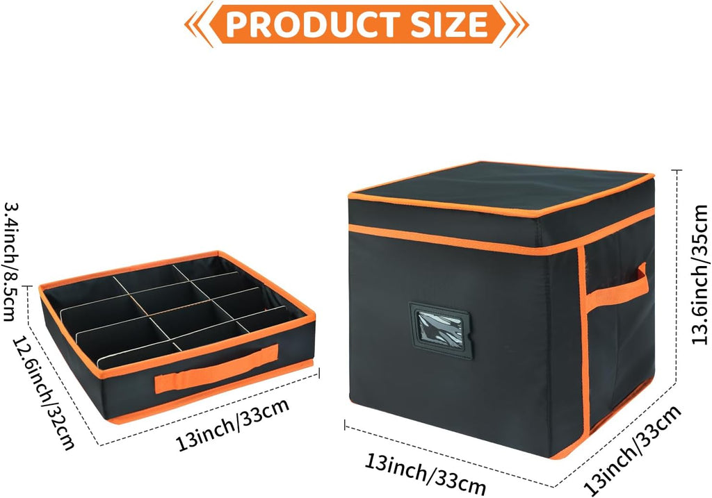 KISLANE Monster Truck Storage Organizer, 4-Layer Trucks Storage Box with 48 Compartments,Fits 1:64 Monster Trucks, Toy T