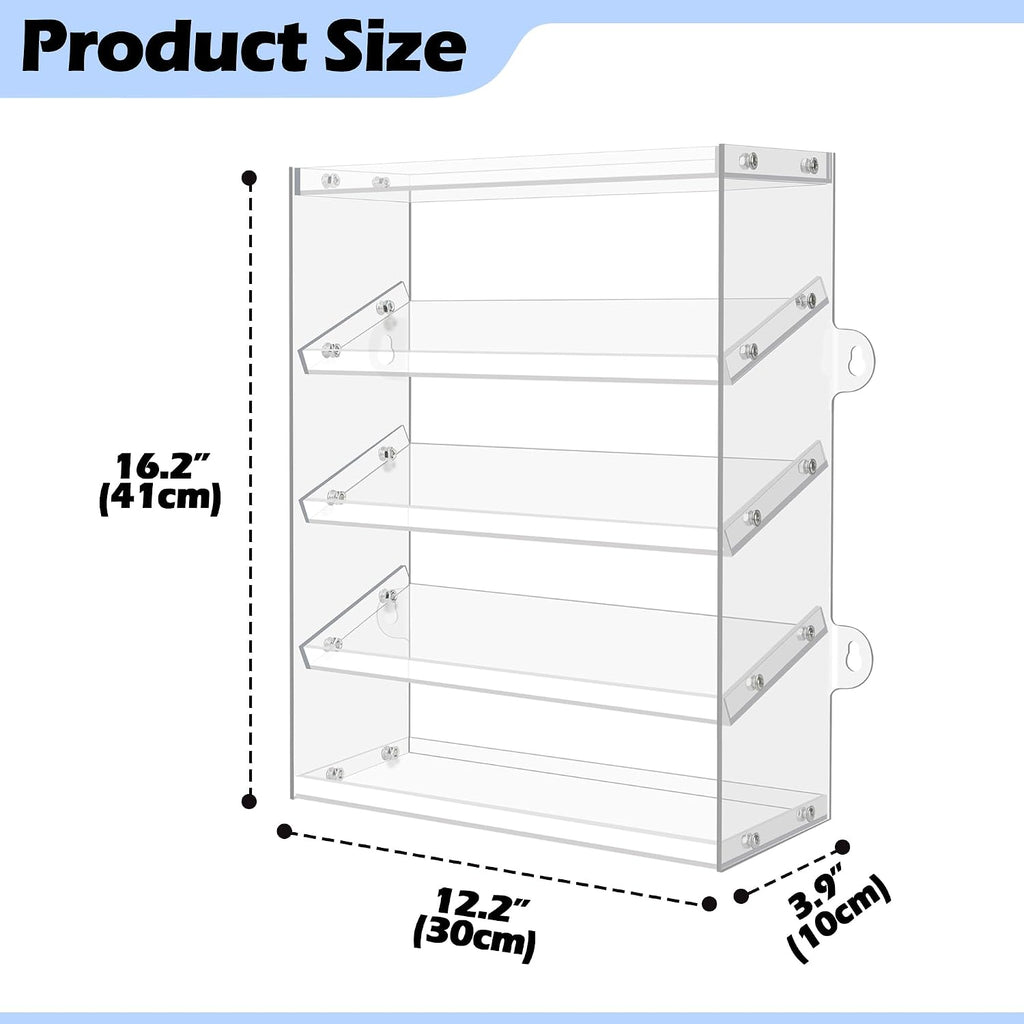 Assembly Monster Trucks Display Case Holding for 20 Monster Trucks Acrylic Storage Case 5 Tiers Monster Trucks Organizer