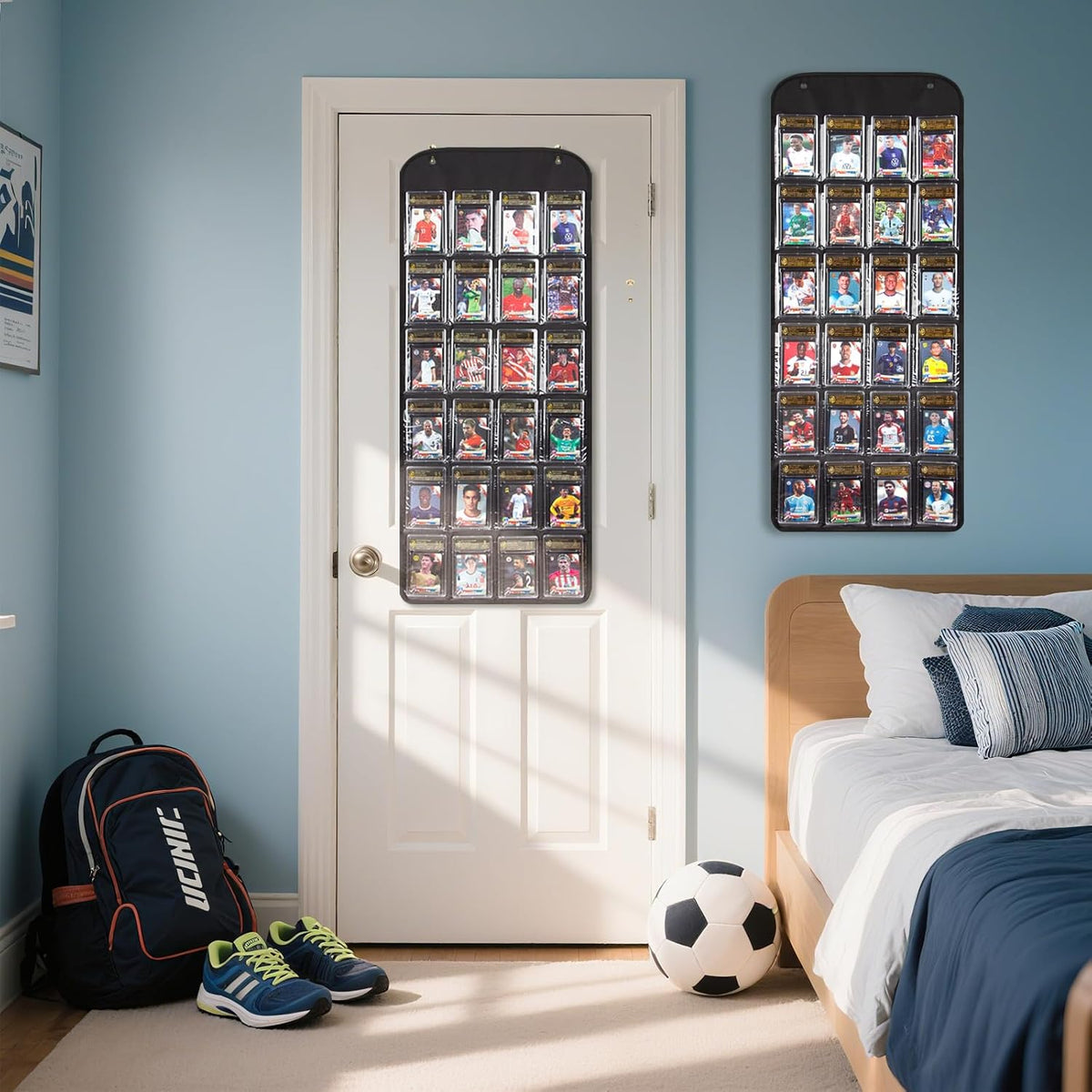 KISLANE Hanging PSA Card Organizer, 48 Slots for Graded Trading Cards
