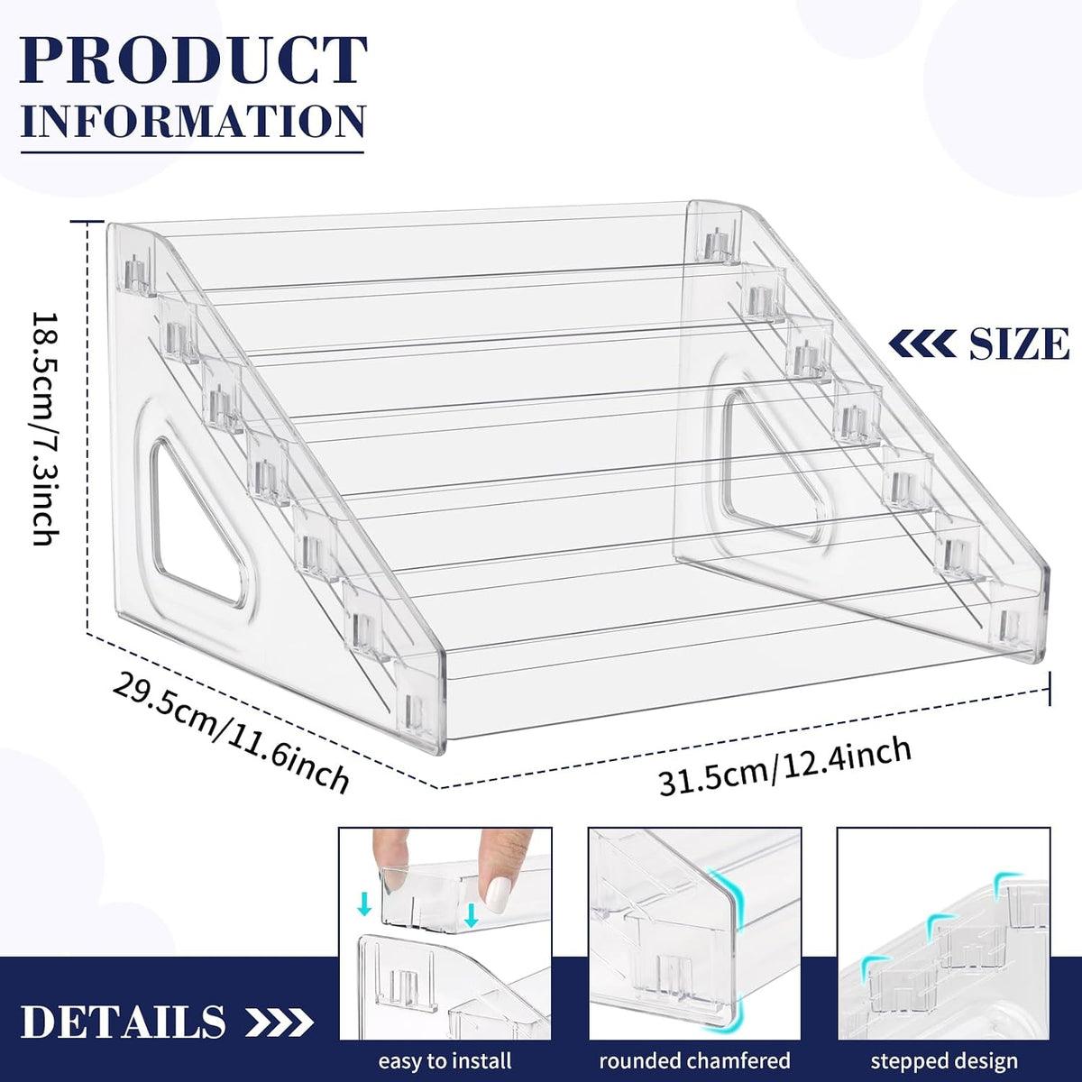 KISLANE 7-Tier Toy Car Display Case for 1:64 Toy Cars
