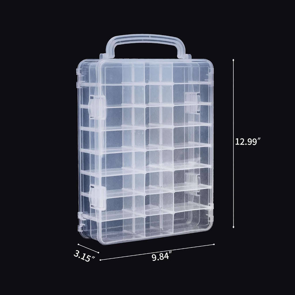 KISLANE Dice Storage Case for DnD Dice with Removable Dividers Holding up to 830 Dices, Dice Case for DnD Dice with Hand