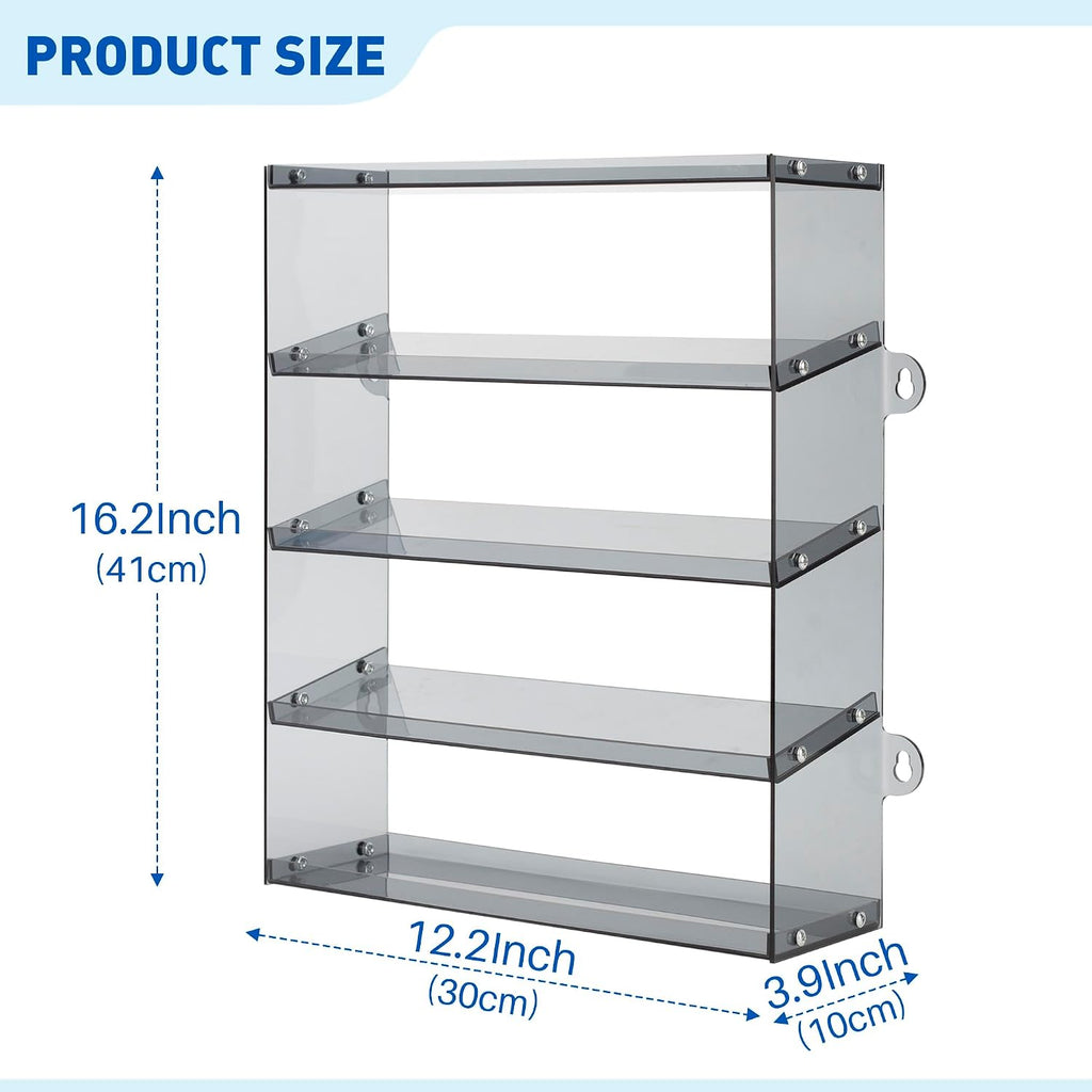 KISLANE 5-Tier Monster Truck Display Shelf, Toy Car Storage Holds 20