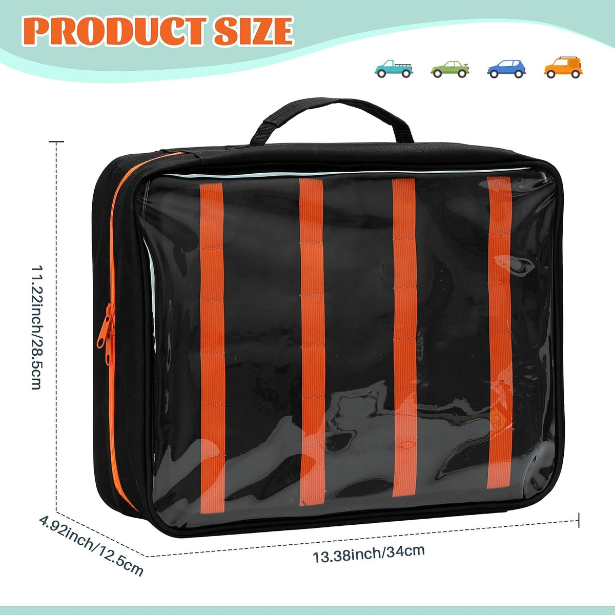 KISLANE Toy Car Storage Case, Diecast Display Case 124 Slots