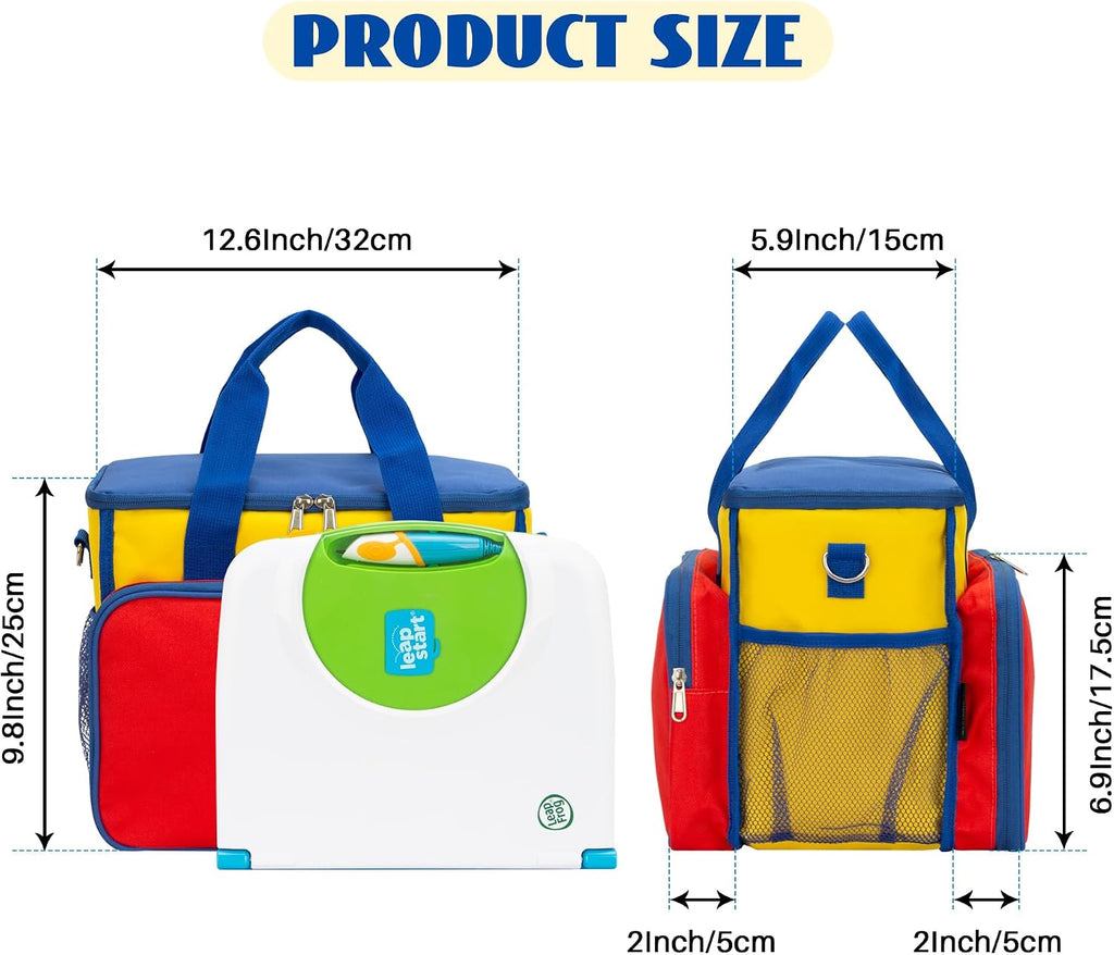 Storage Bag Compatible with Leapfrog Learning Systems, Adjustable Dividers