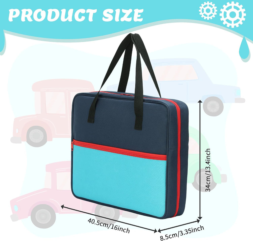 KISLANE 120 Toy Car Storage Case for 1:64 Die-Cast Cars (Blue)