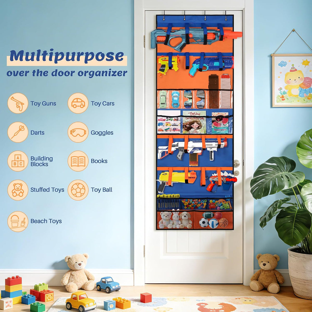 KISLANE 24 Diecast Cars Storage for Diecast Cars, Storage Case Compatible with 24 Diecast Cars, Matchbox Cars, Mini Cars