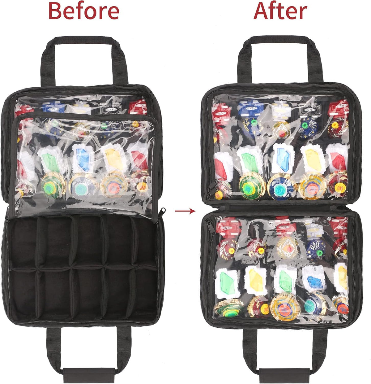 KISLANE Battle Spinner Carrying Case, 20 Slots Storage Bag