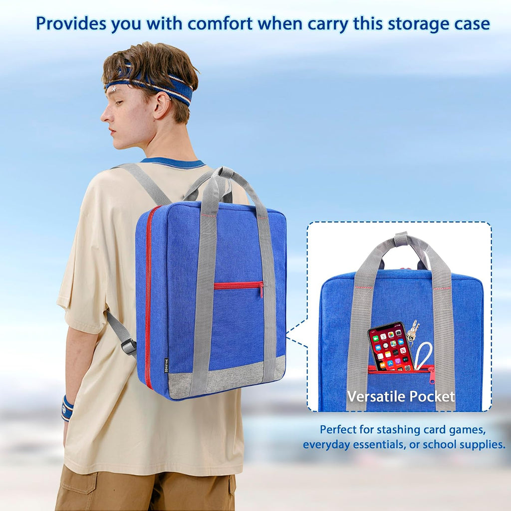 KISLANE Monster Trucks Storage Backpack - Versatile Carrying Case With Front Compartment and 2 Storage Pages for 36 Truc