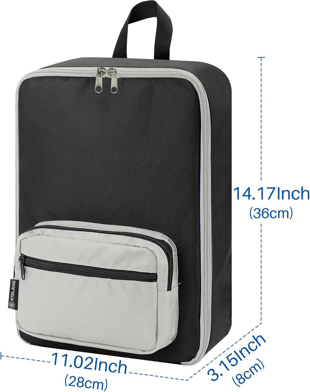KISLANE Toy Car Storage Backpack, Diecast Organizer 108 Slots (Gray)