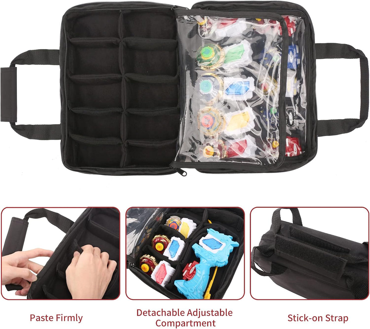 KISLANE Battle Spinner Carrying Case, 20 Slots Storage Bag