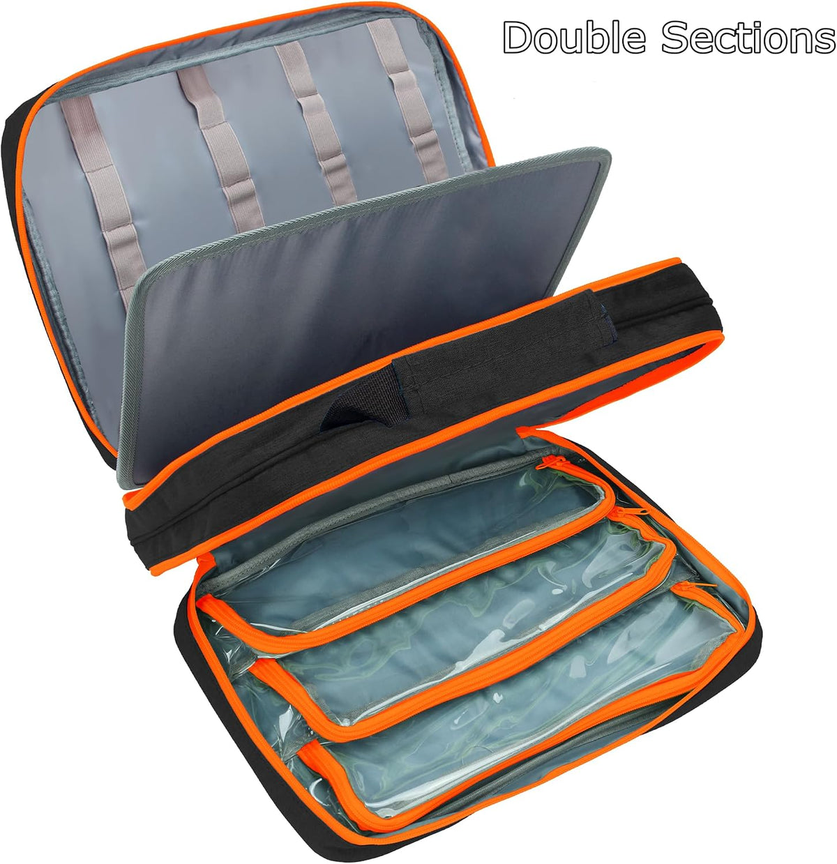 KISLANE Toy Car Storage Case, Diecast Display Case 105 Slots (Black)