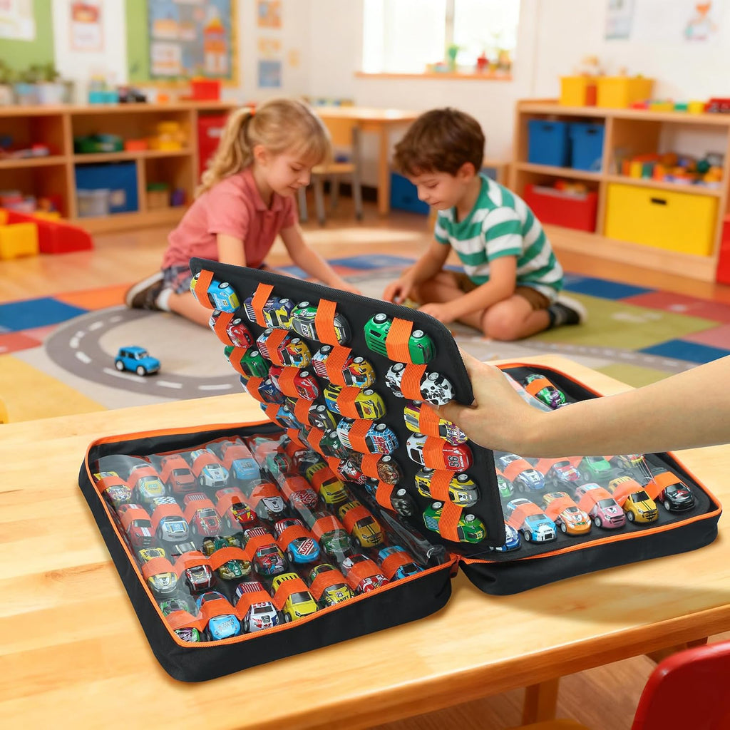 KISLANE Toy Car Storage Case, Diecast Display Case 124 Slots