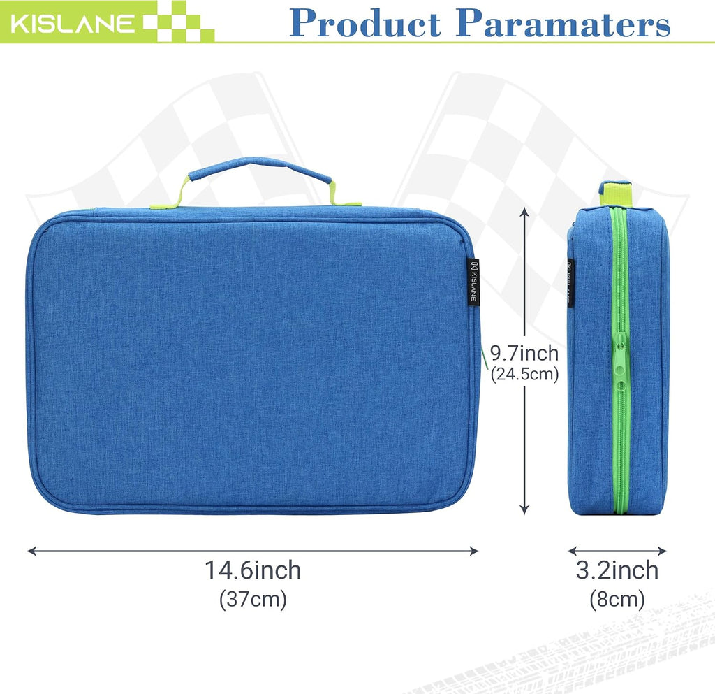 KISLANE 48 Toy Car Storage Case for 1:64 Die-Cast Cars (Blue 2)