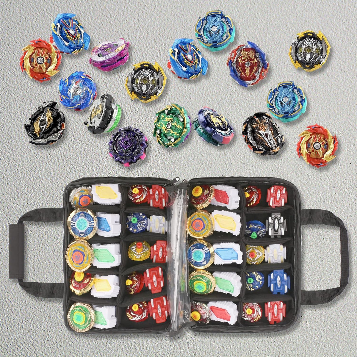 KISLANE Battle Spinner Carrying Case, 20 Slots Storage Bag