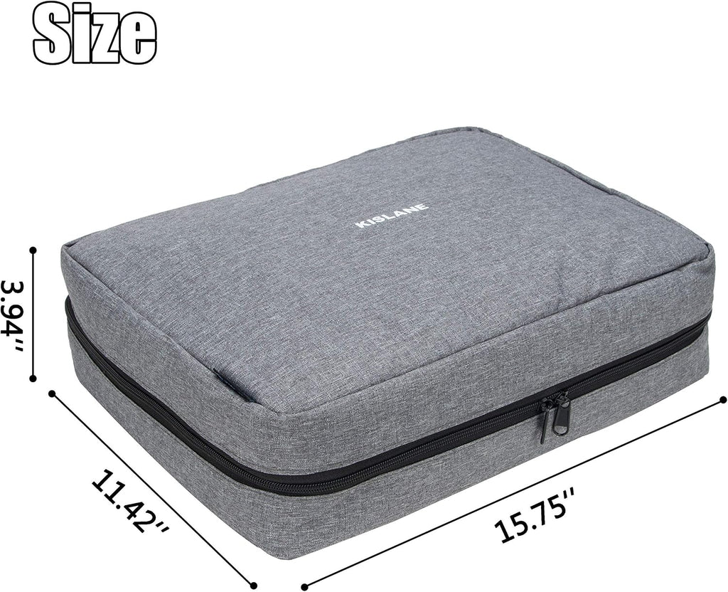 KISLANE Board Game Storage Bag, Portable Carrying Case 18 Pockets (Grey)