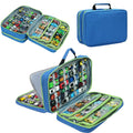 KISLANE Toy Car Storage Case, Diecast Display Case 105 Slots (Blue)